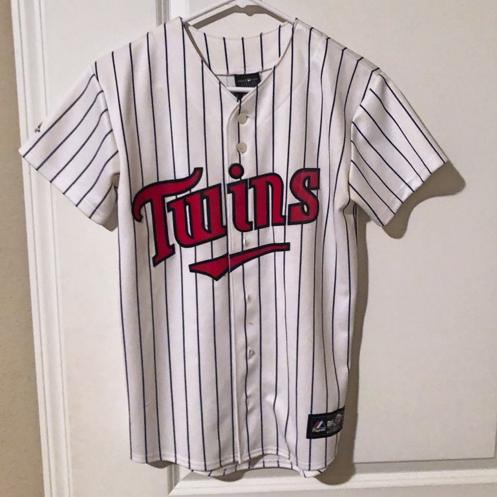 Joe Mauer Minnesota Twins baseball button up